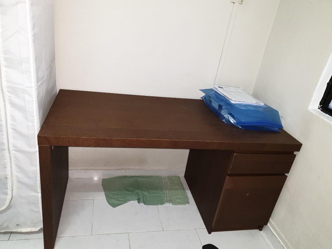 Study table (Category: Tables & Sets) located in Singapore. Submitted by monster6137 (Listing ID 1164395304, Image 1). Description: Study table Good condition dimension: L1400 x W650 x H730mm.