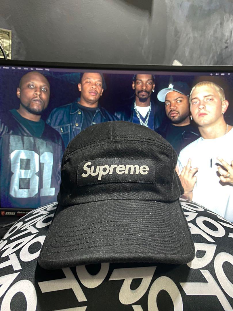 Supreme camp hat on sales head