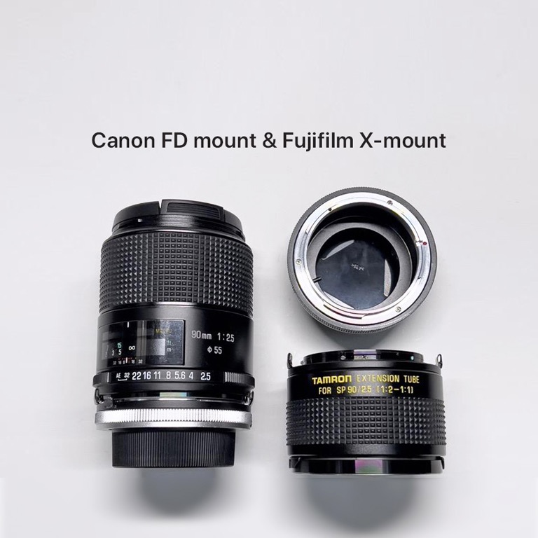 銘玉TAMRON SP90mm f2.5 52Bアダプトール2 F、Kマウント