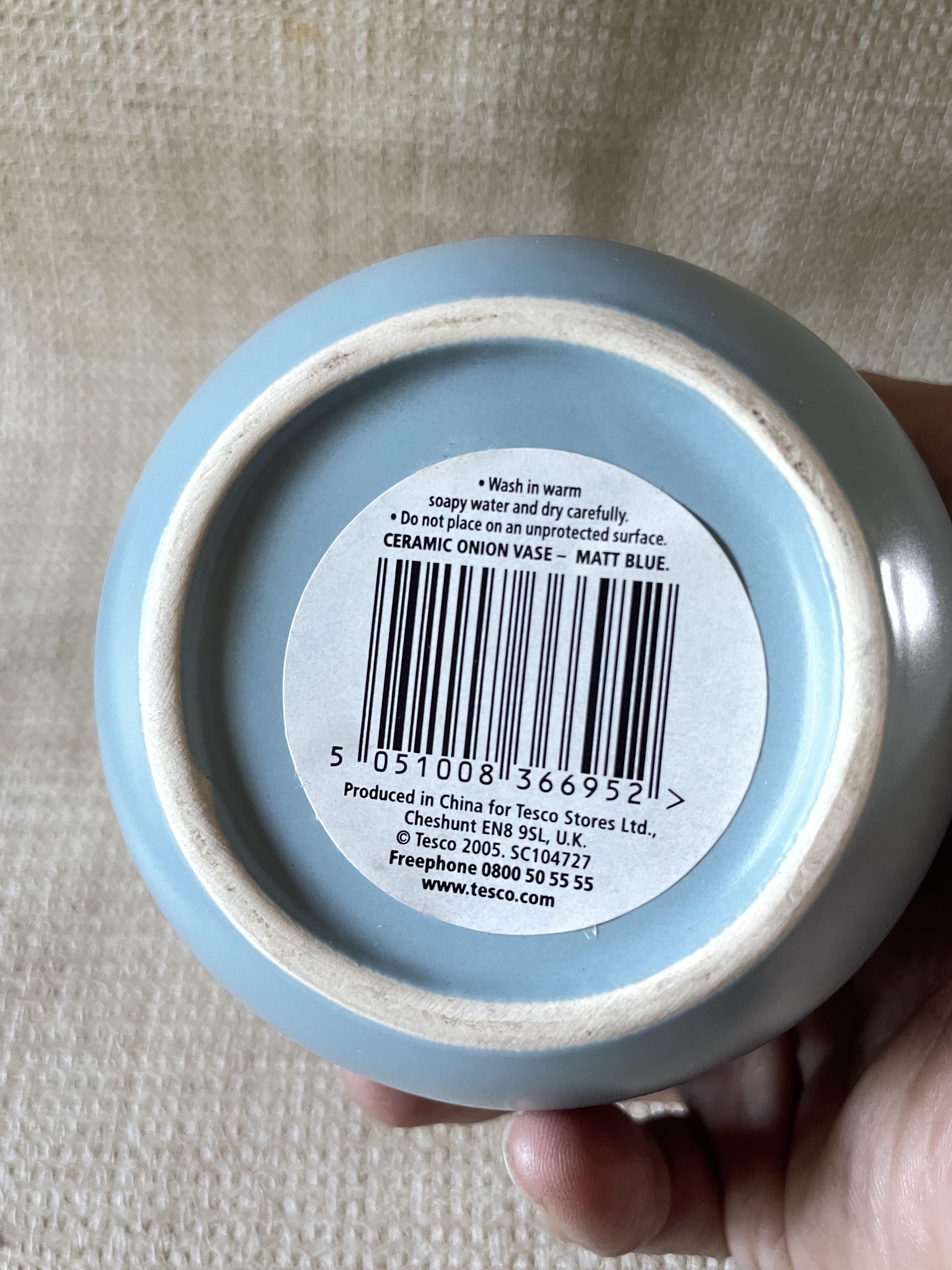 Tesco Ceramic Onion Vase, Furniture & Home Living, Home Decor, Vases