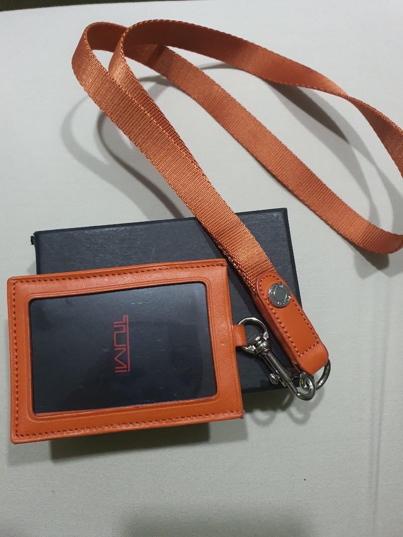 Tumi pass holder with lanyard, Men's Fashion, Watches & Accessories