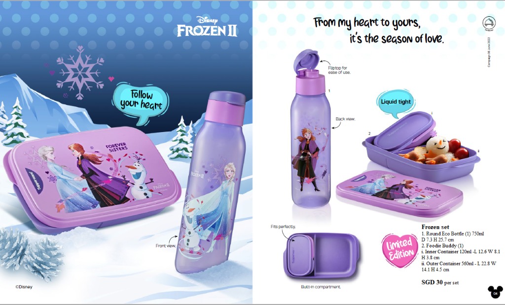 Tupperware Brand - Disney Frozen Collectable Set, Furniture & Home ...
