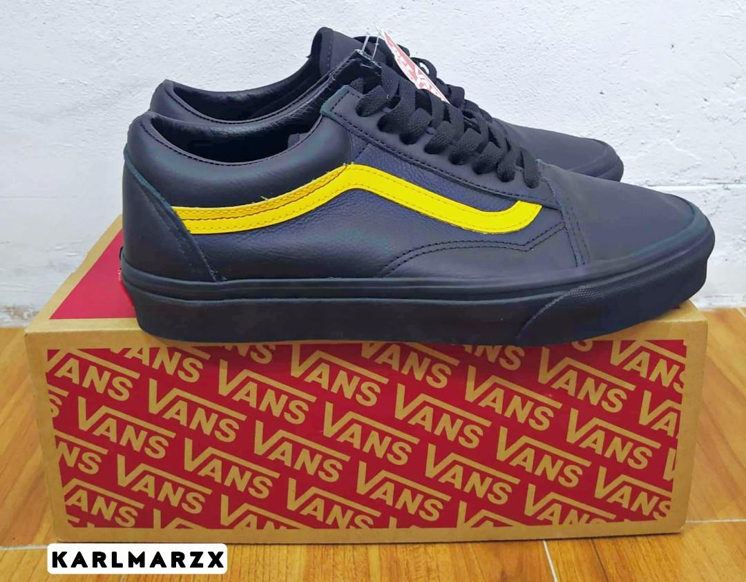 vans old skool leather pop