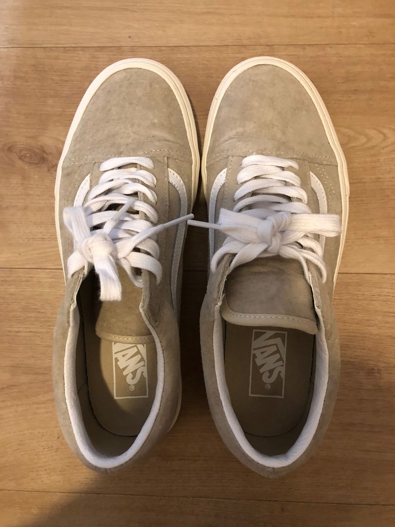 light grey and white vans