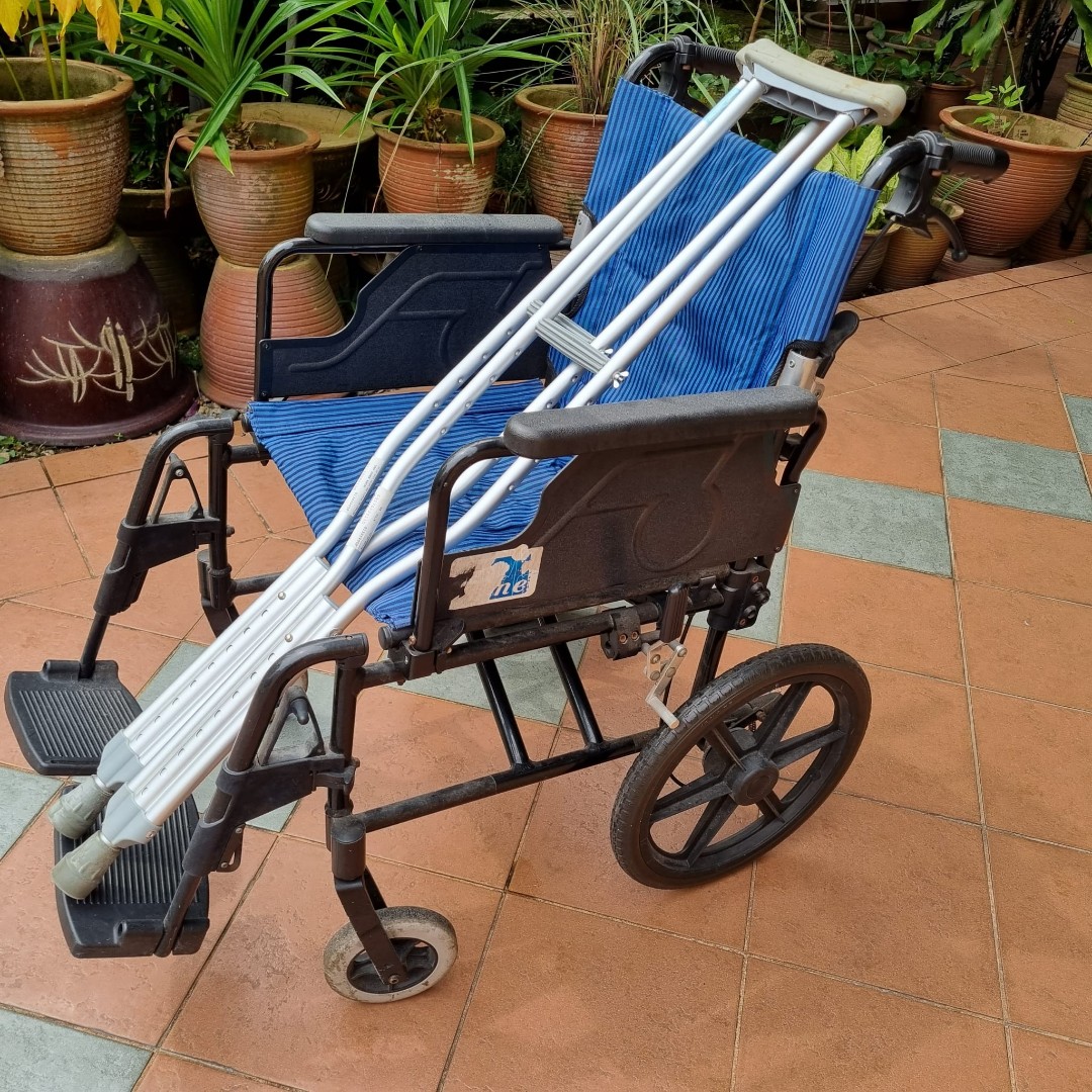 Wheelchair and Crutches, Health & Nutrition, Assistive & Rehabilatory