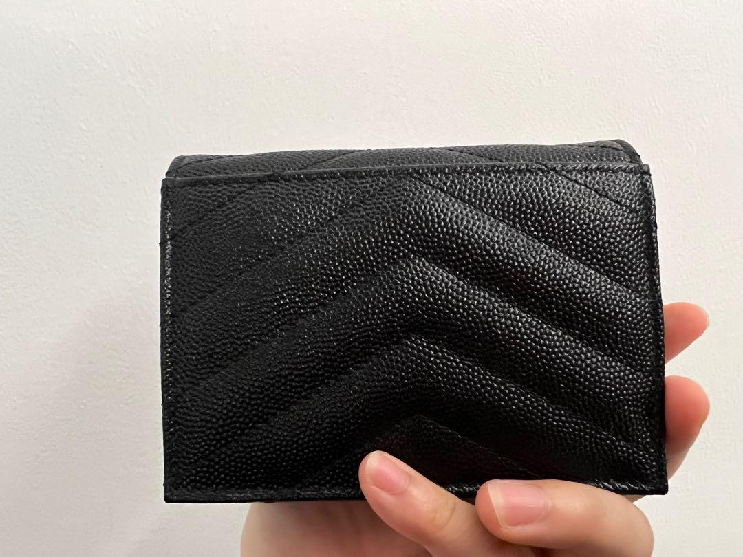 Replica YSL Cassandre MatelassÉ Card Holder Case In Grain De Poudre  Embossed Leather for Sale