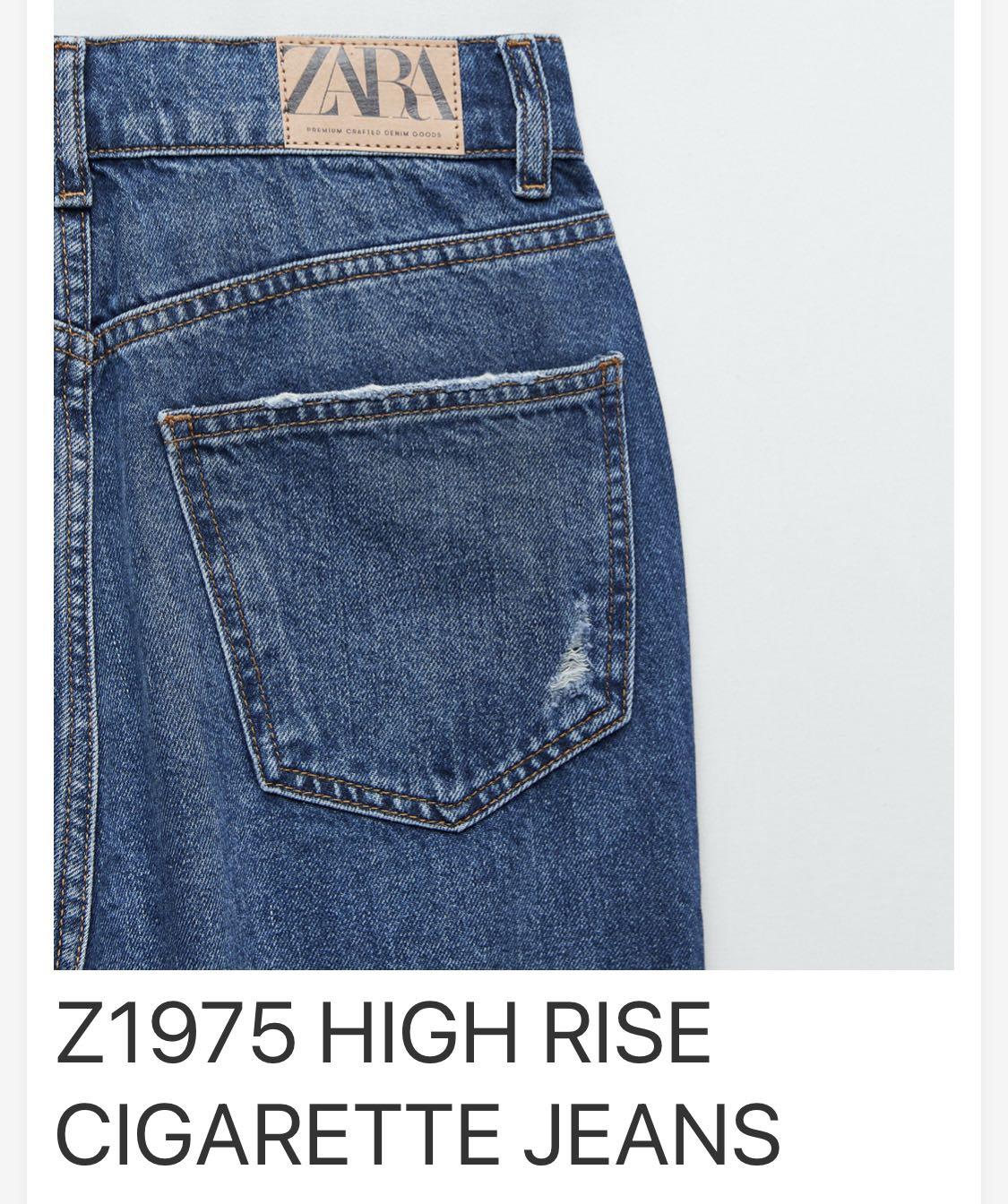 zara signature denim jeans