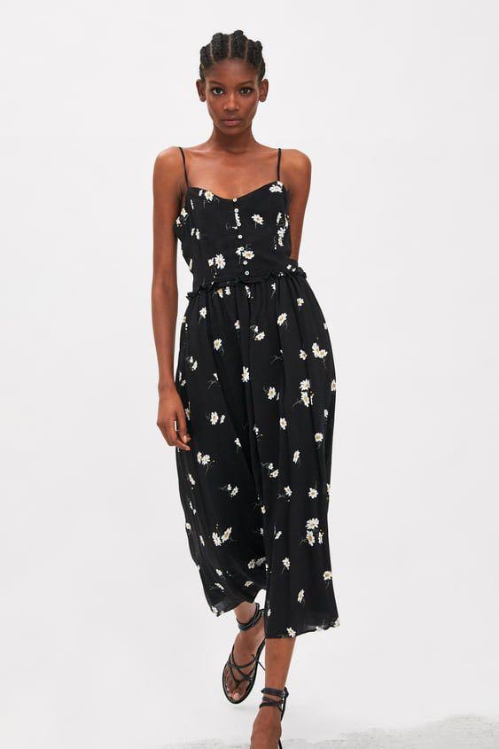Zara black daisy dress on sale