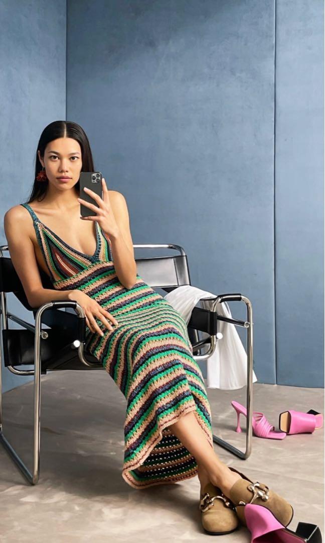 Zara Striped Knit Dress, Women's 