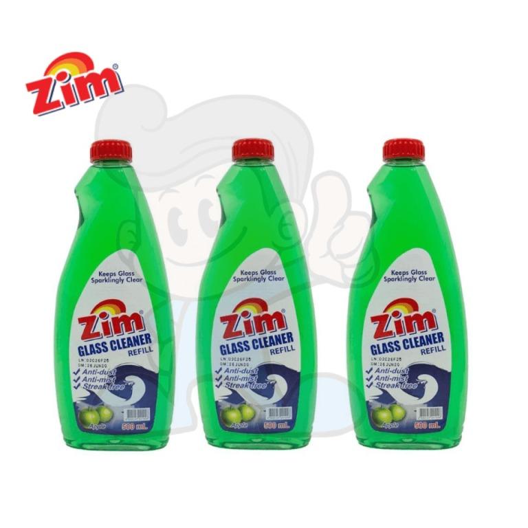 Zim Glass Cleaner Apple Refill (2 x 500ml), Furniture & Home Living