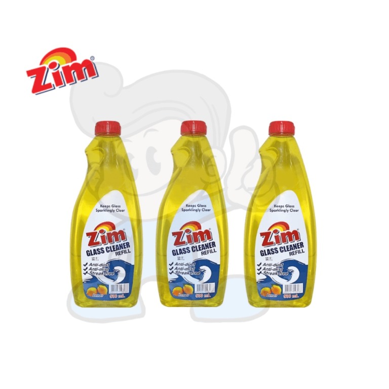 Zim Glass Cleaner Refill Lemon (3 x 500ml), Furniture & Home Living