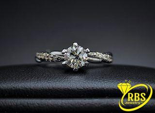 14k Half Carat Diamond Engagement Ring