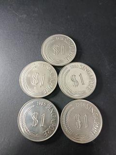 $1 Old Coin 5pcs for $88