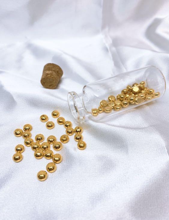 Real gold beads online for jewelry making