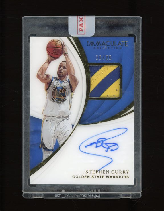 2018-19 Panini Immaculate Blue /25 Stephen Curry #68 