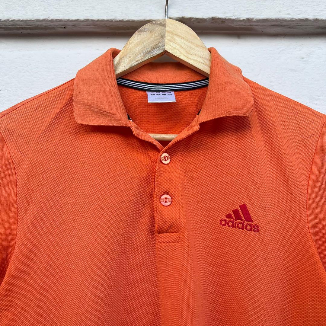 Adidas Climalite Orange Polo Tee Shirt Men s Fashion Tops Sets