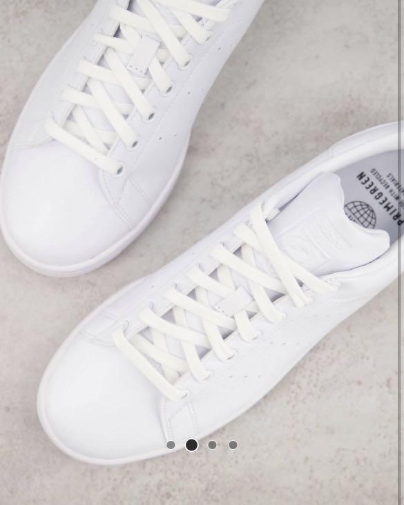 Adidas Originals Sustainable Stan Smith trainers in triple white