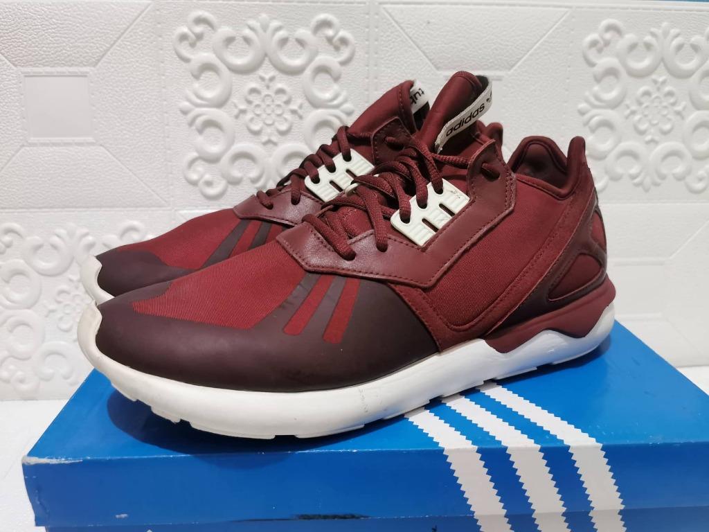 Adidas originals tubular top runner burgundy sneakers