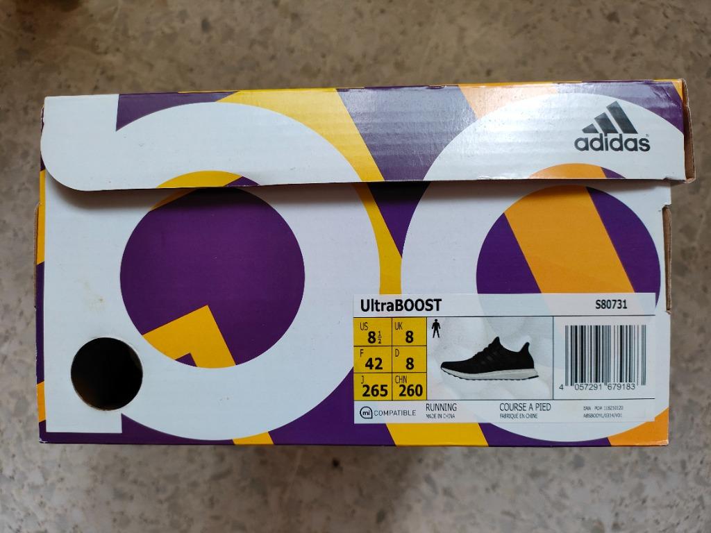adidas Ultra Boost 3.0 US8.5 Utility Black Men s Fashion