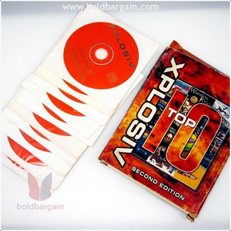 Authentic 10 Games Xplosiv Second Edition 10x Game Discs for Laptop ...