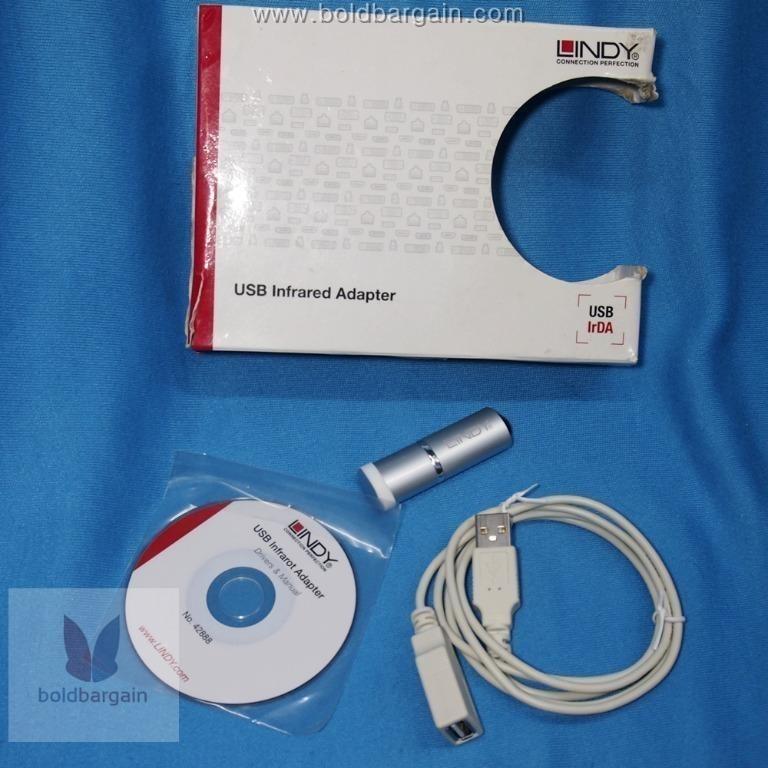 Authentic LINDY IrDA Wireless Infrared USB Adapter Dongle, Computers