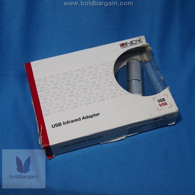 Authentic LINDY IrDA Wireless Infrared USB Adapter Dongle, Computers
