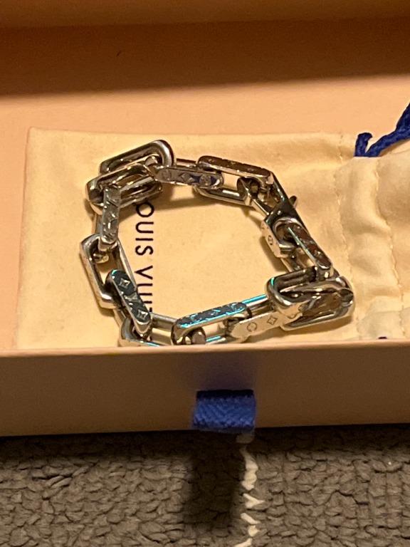 Shop Louis Vuitton Monogram chain bracelet (MONOGRAM CHAIN BRACELET,  M63107) by Mikrie