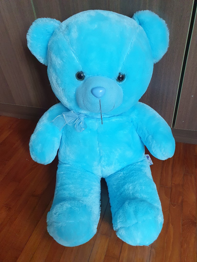 big blue teddy