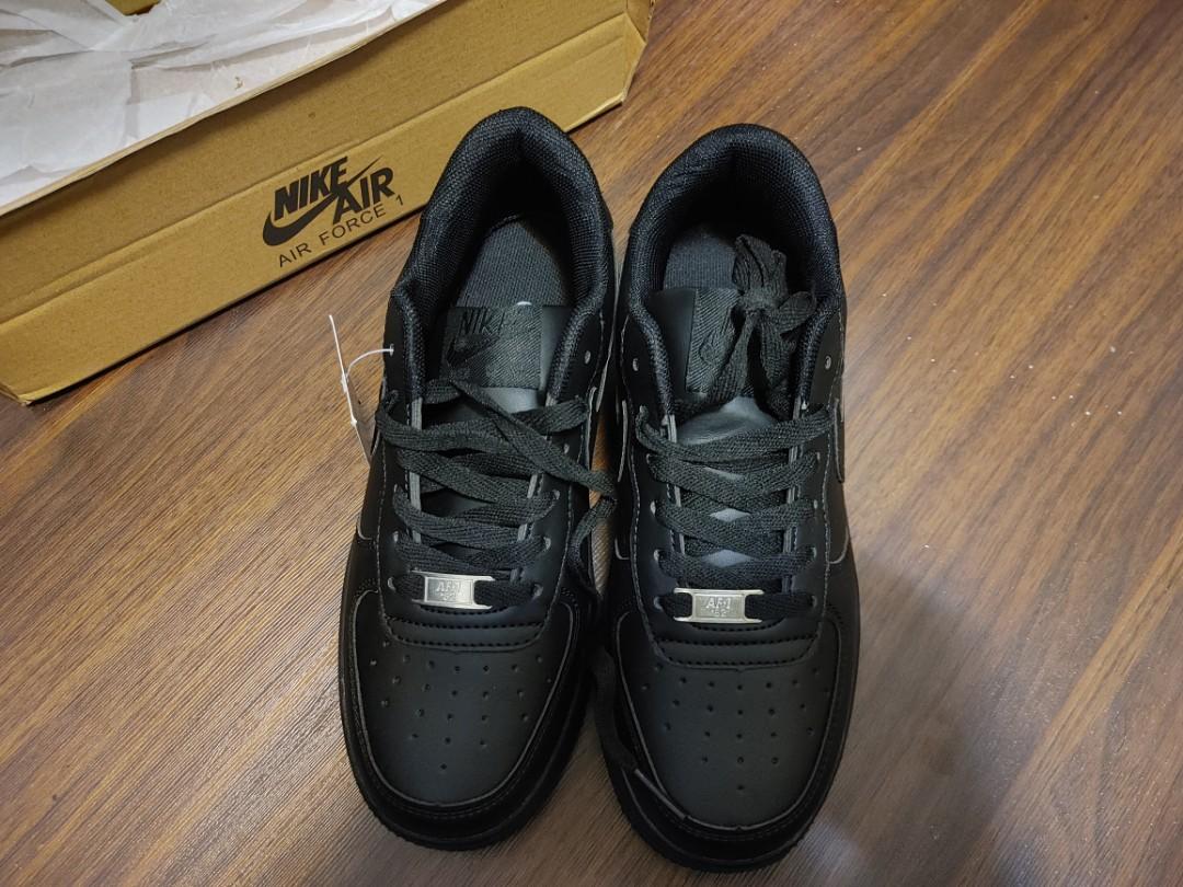 Black Nike AirForce 1 AF1, Men's Fashion, Footwear, Sneakers on Carousell