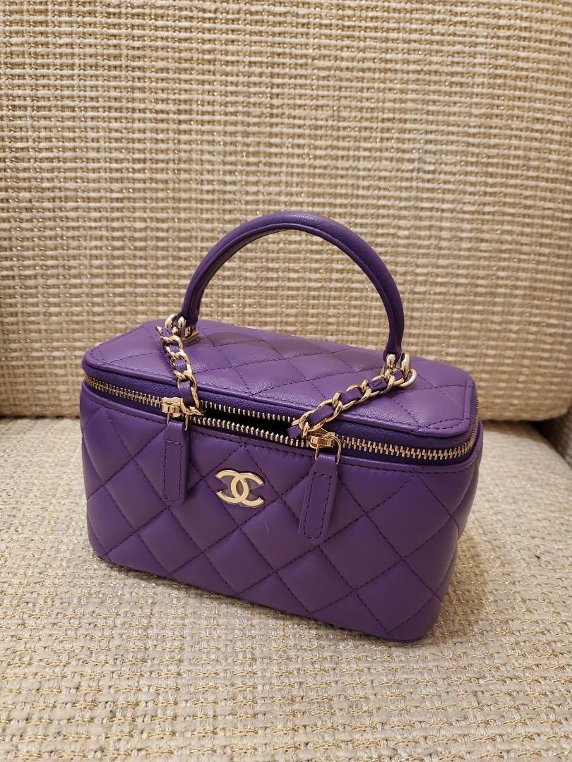 chanel purple tote