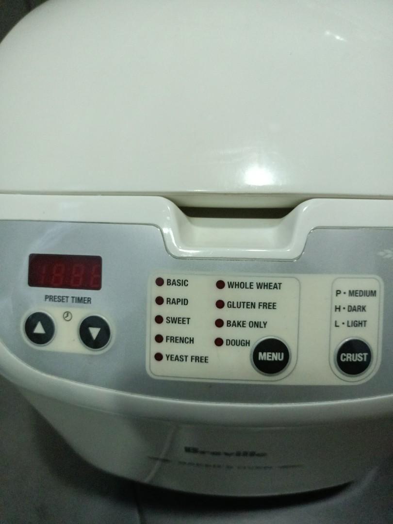breville bread maker bakers oven manual