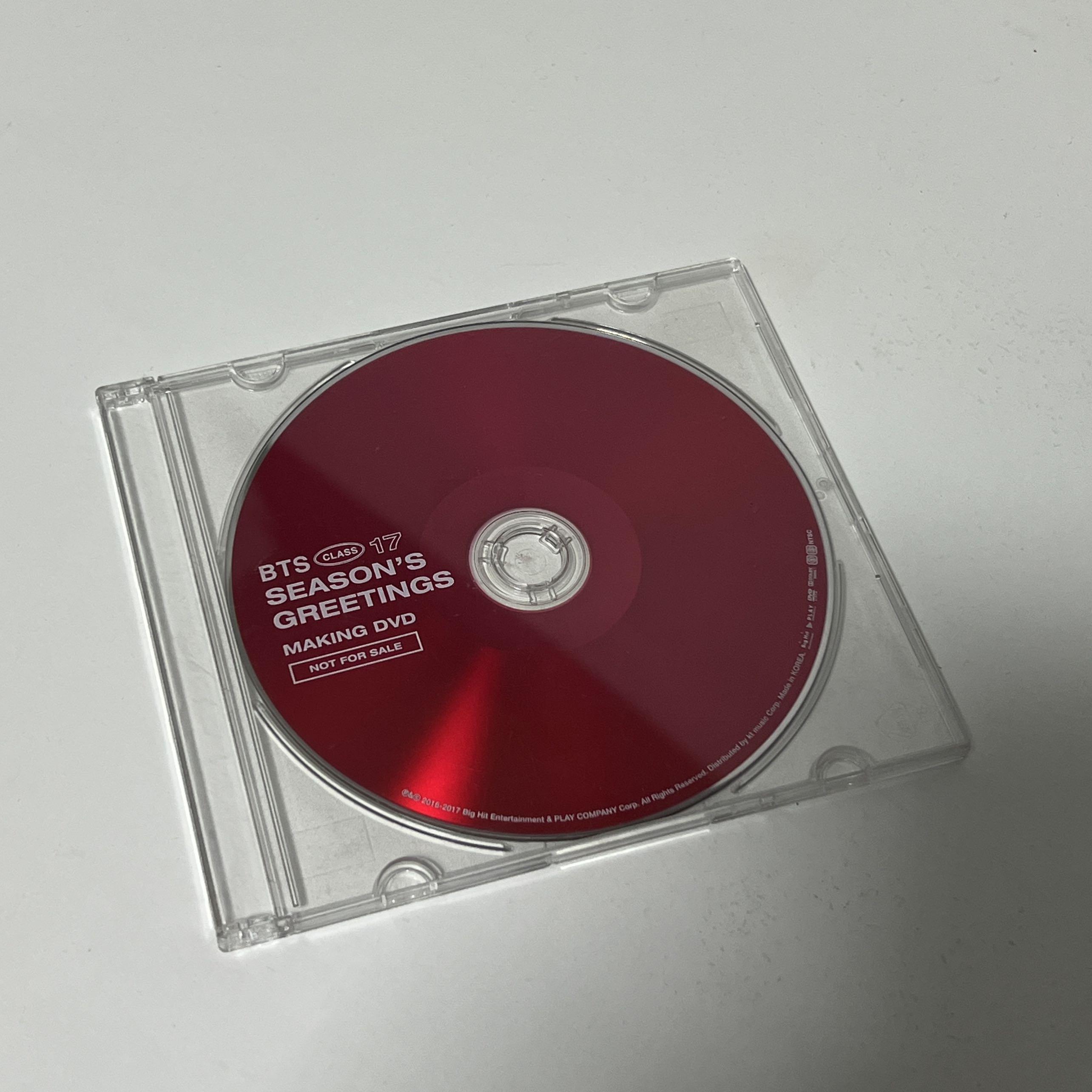 bts 2017 season's greetings making dvd