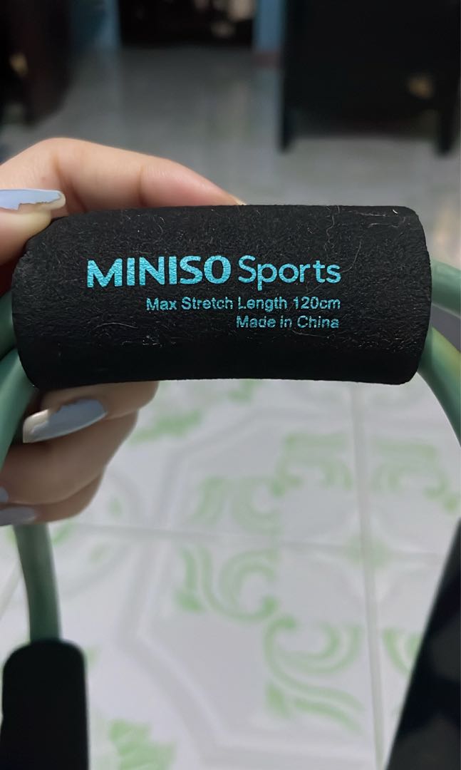 bundle miniso resistance band and sit ups assistant, Sports Equipment