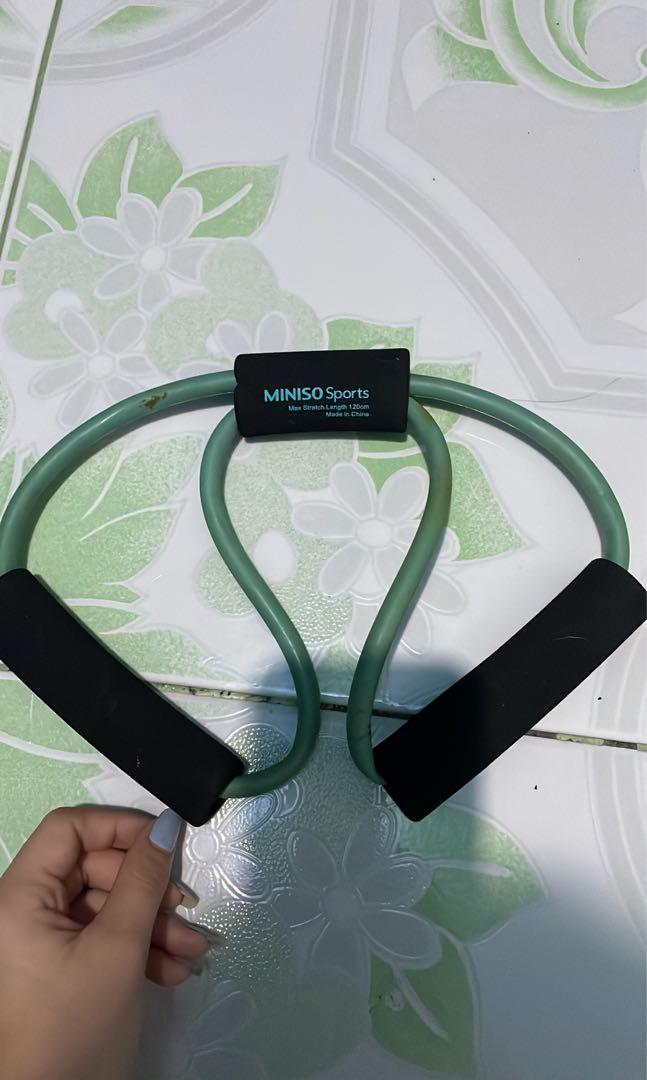 bundle miniso resistance band and sit ups assistant, Sports Equipment
