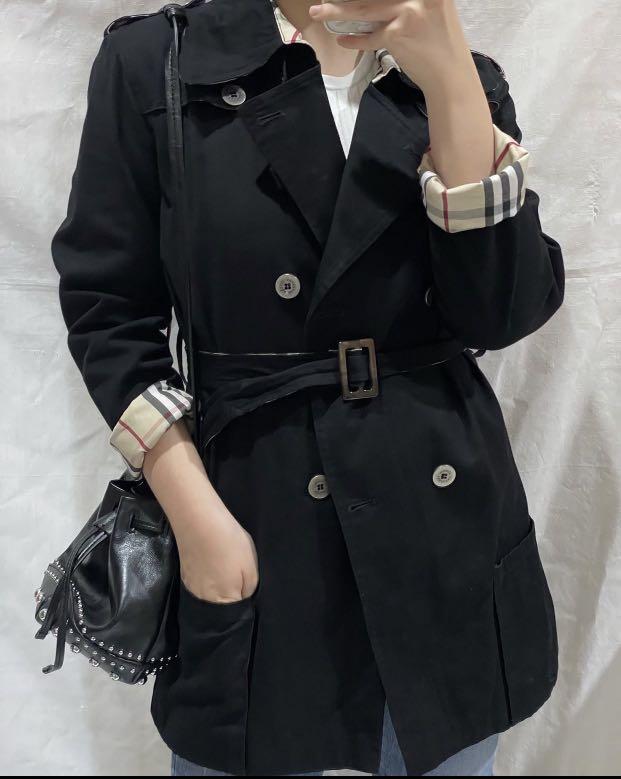 Burberry Woman Coat Outwear Black 
