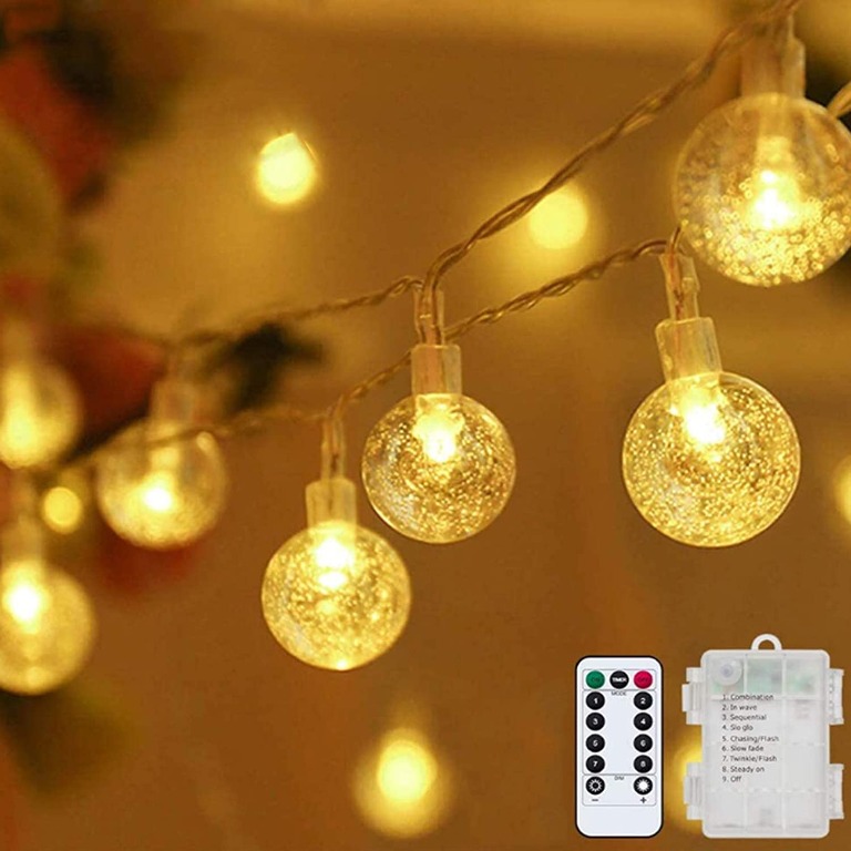 LED Light 32ft 100 Bulbs Fairy Light String Holiday Outdoor Waterpoof Lighting 