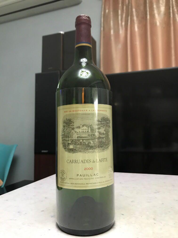 紅酒舊物1.5 Lit Carruades de Lafite 2000 Pauillac 1.5 Liter empty