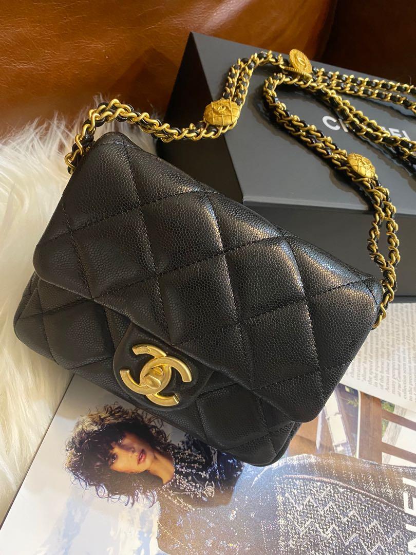 Chanel 22A mini square flap, Luxury, Bags & Wallets on Carousell