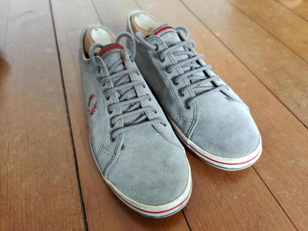 Fred perry grey shoes clearance