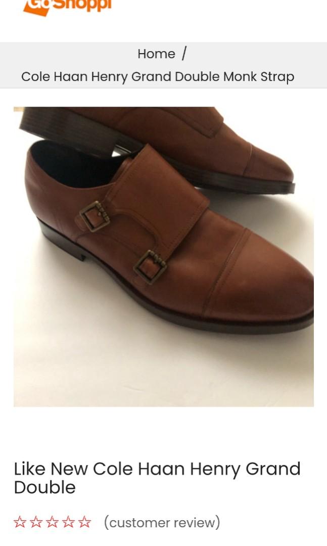 Cole haan henry top grand double monk strap