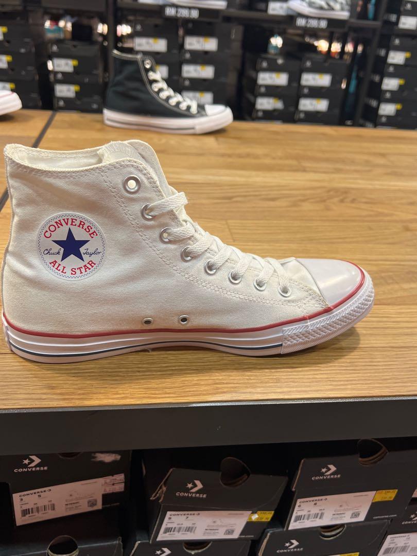 Converse all star hi optical white best sale