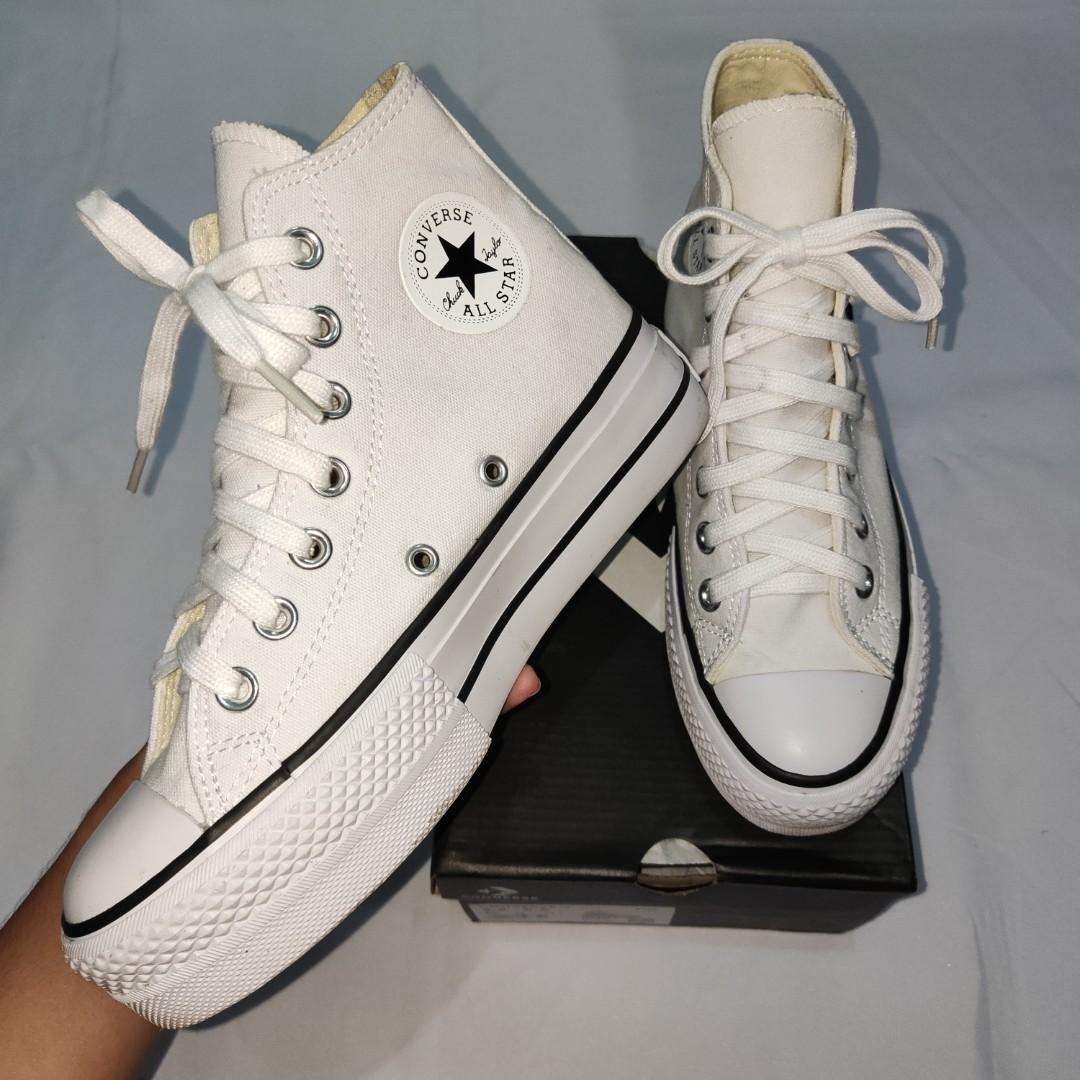 Thick sole best sale converse high tops