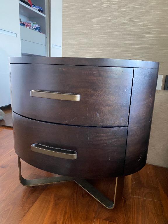 Crate and Barrel Bedside Table, Furniture & Home Living, Furniture