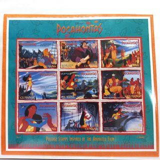 Disney Guyana - Pocahontas Sheetlets Stamps - Mint NH
