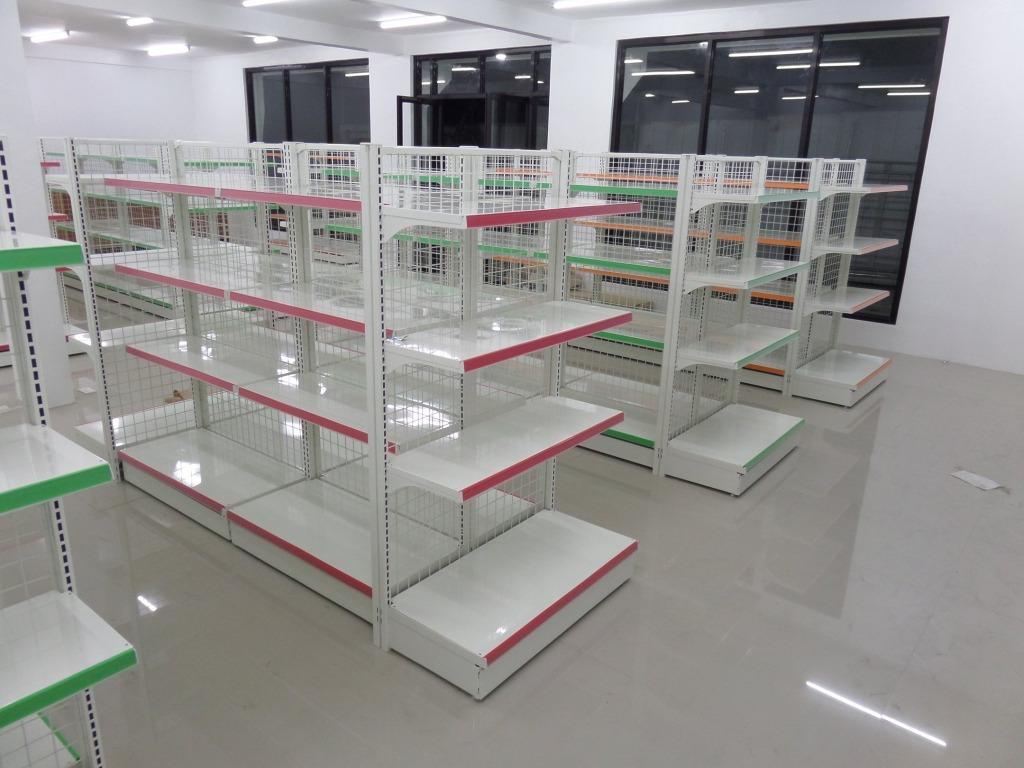 display shelves steel standee gondola racks, Furniture & Home Living ...
