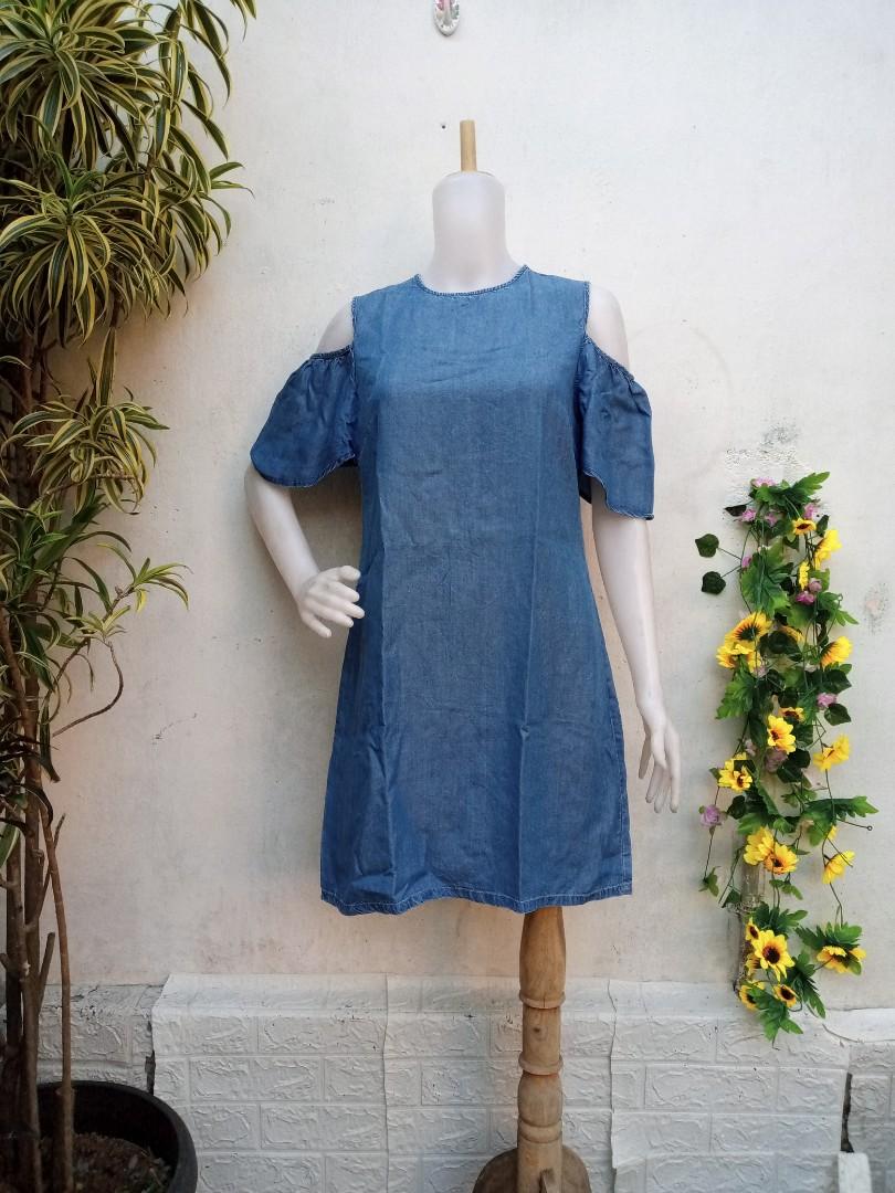Dresses | Denim Long Sleeve Mini Shirt Dress | Dorothy Perkins