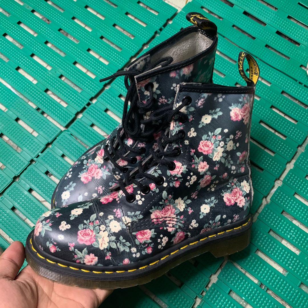 Dr martens 1460 Little Flower Women s Fashion Footwear Boots on