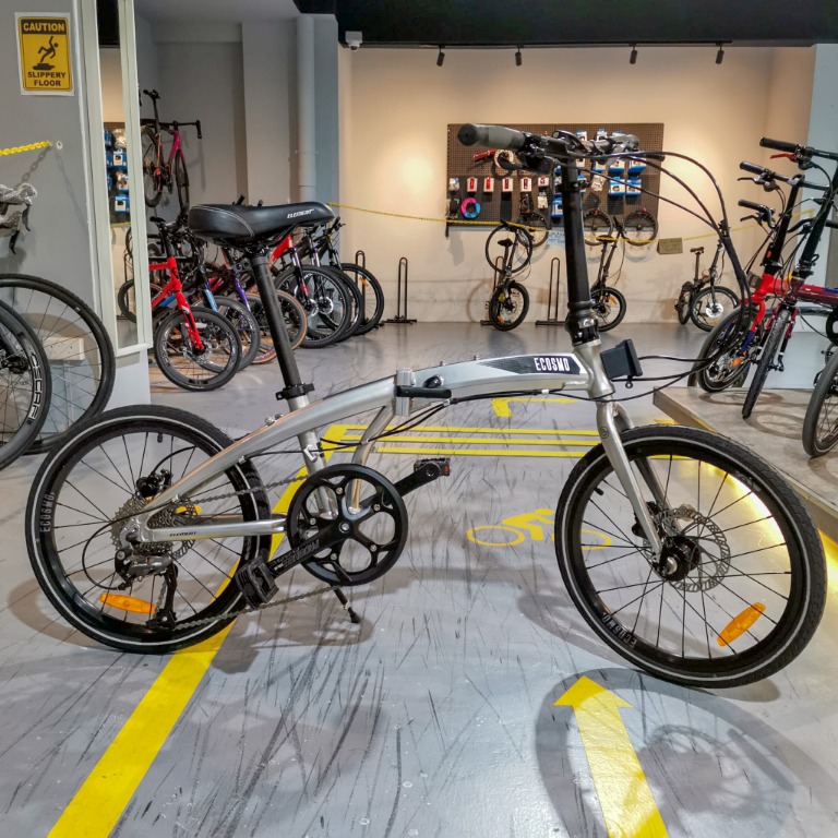 Element Folding Bike Ecosmo 9 Shimano Altus 9 Speed, Hydraulic Disc Brake, Sports Equipment