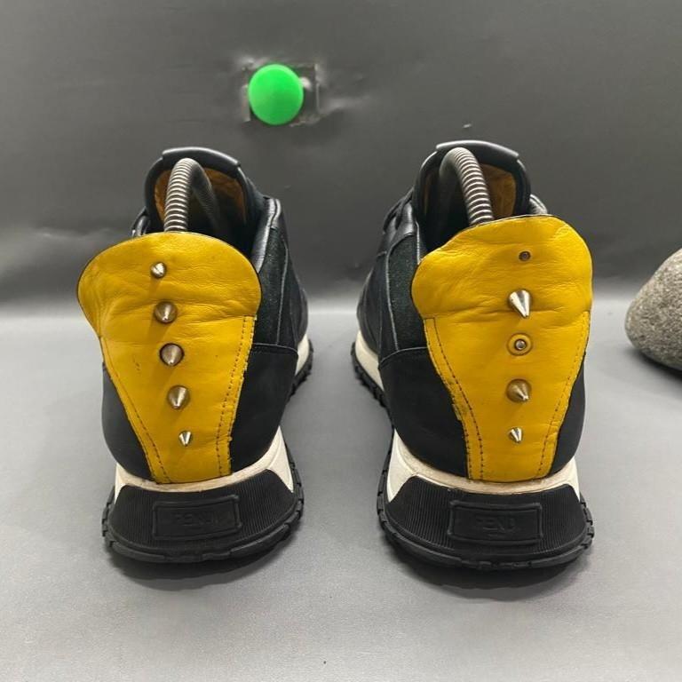 FENDI 7E 0935 Monster Stund Sneakers Black size 40, Fesyen  display picture 1