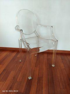  4 pcs Kartell Louis Ghost Armchair by Philippe Starck
